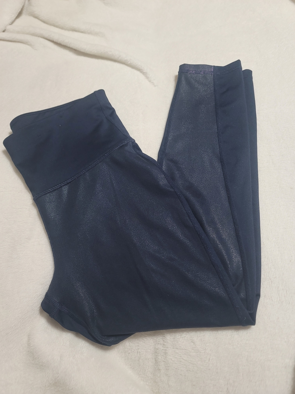 Xersion Navy Blue Shimmer Leggings‎ M